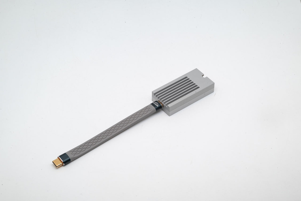 WisdPi WP-UT9 adapter showing USB-C cable and aluminum housing